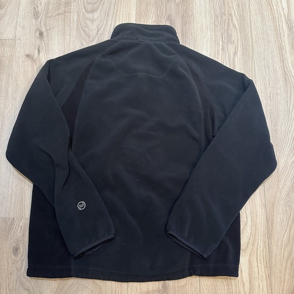 Eddie Bauer Jacket Mens Large Navy‎ Black Polartec  Full Zip Windcutter Fleece - Picture 5 of 6